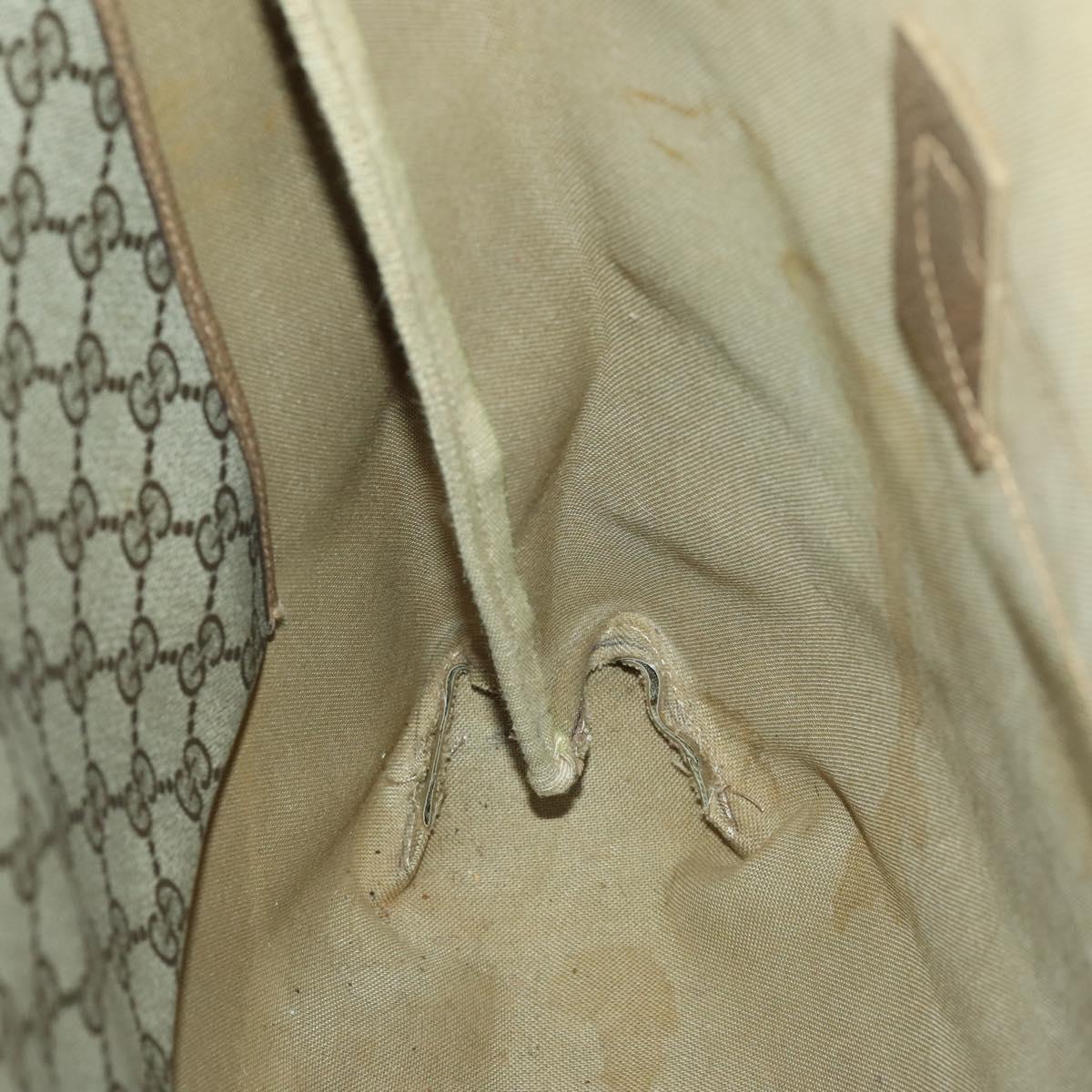 GUCCI GG Supreme Web Sherry Line Tote Bag PVC Beige Gold 39 02 091 Auth 161753