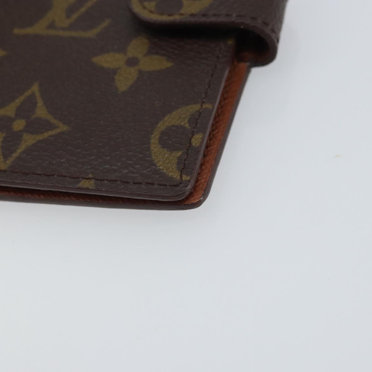 LOUIS VUITTON Monogram Agenda Mini Day Planner Cover R20007 LV Auth 161764