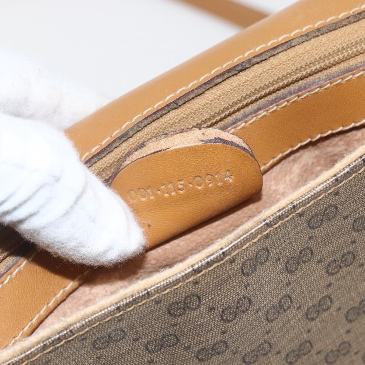 GUCCI Micro GG Supreme Web Sherry Line Bag PVC Beige 001 115 0914 Auth 161766