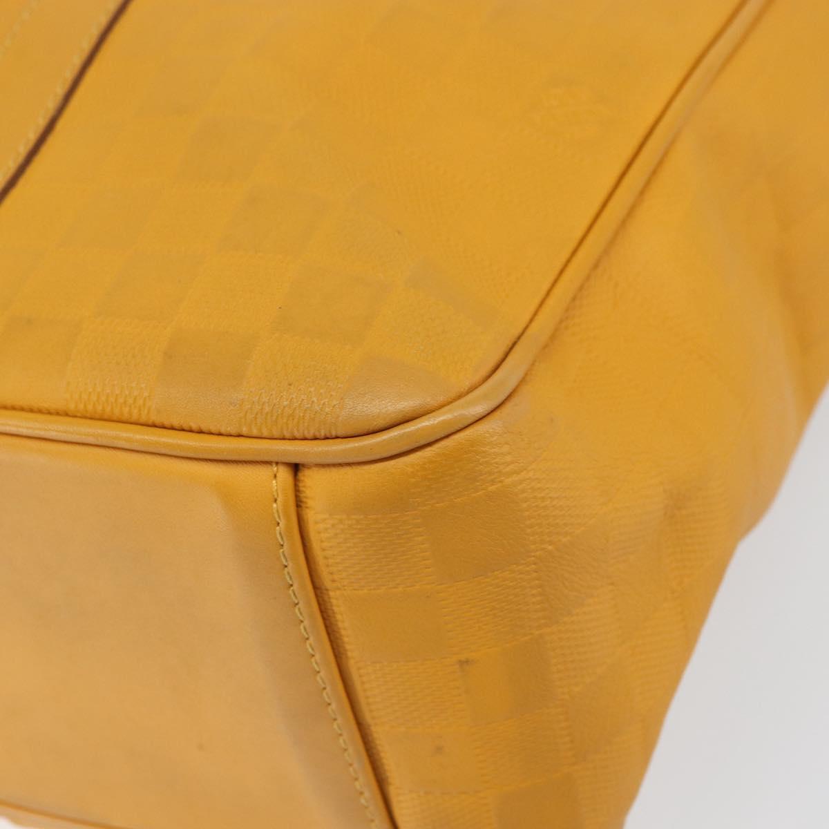 LOUIS VUITTON Damier Infini Neo Tadao Bag 2way Yellow N41228 LV Auth 161769