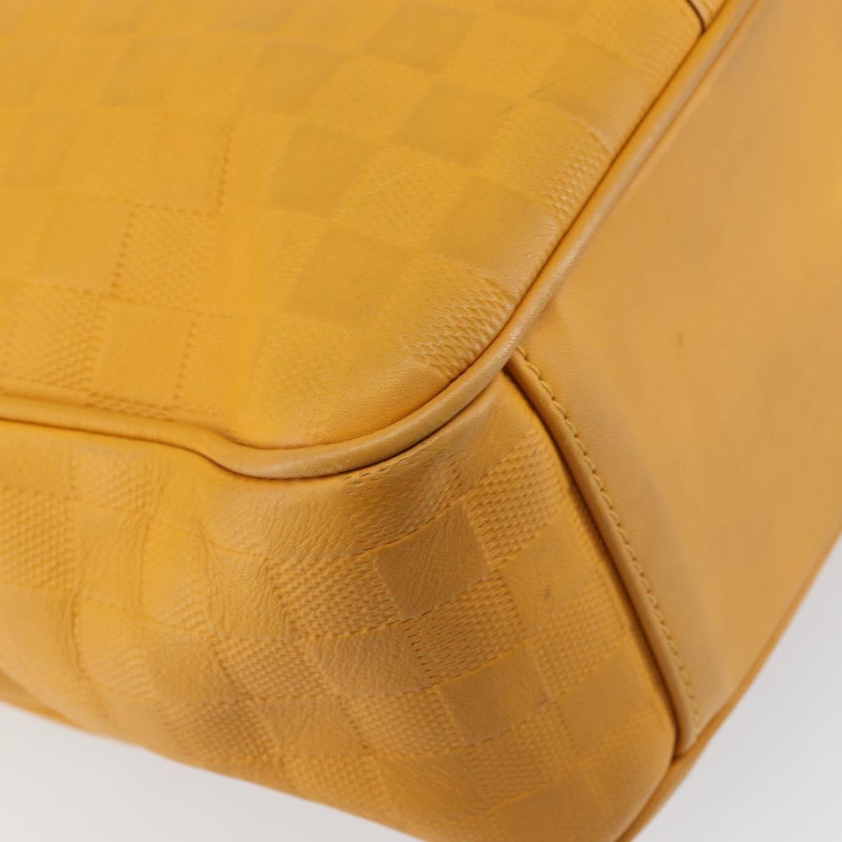 LOUIS VUITTON Damier Infini Neo Tadao Bag 2way Yellow N41228 LV Auth 161769