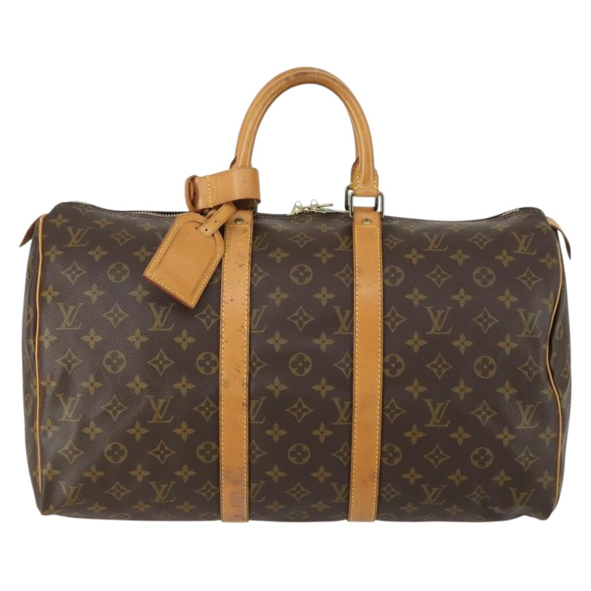 LOUIS VUITTON Monogram Keepall 45 Boston Bag M41428 LV Auth 161775