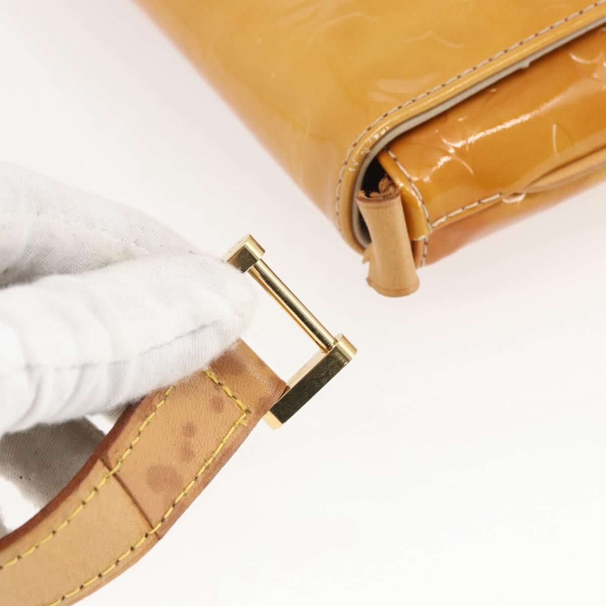 LOUIS VUITTON Monogram Vernis Thompson Street Bag Beige M91301 LV Auth 161788