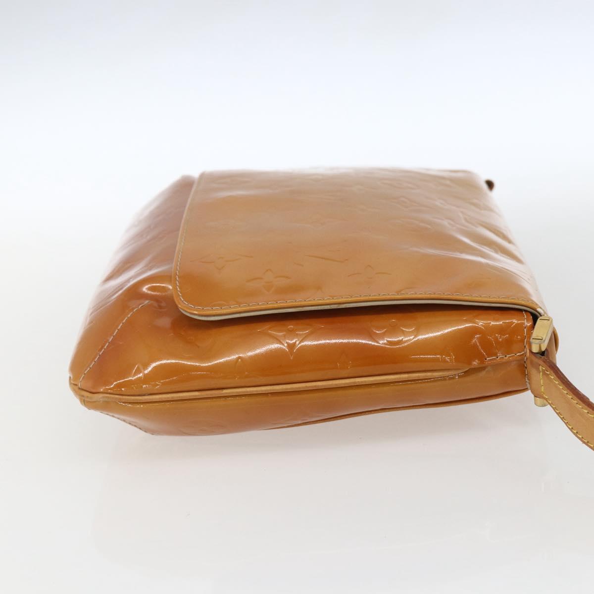 LOUIS VUITTON Monogram Vernis Thompson Street Bag Beige M91301 LV Auth 161788