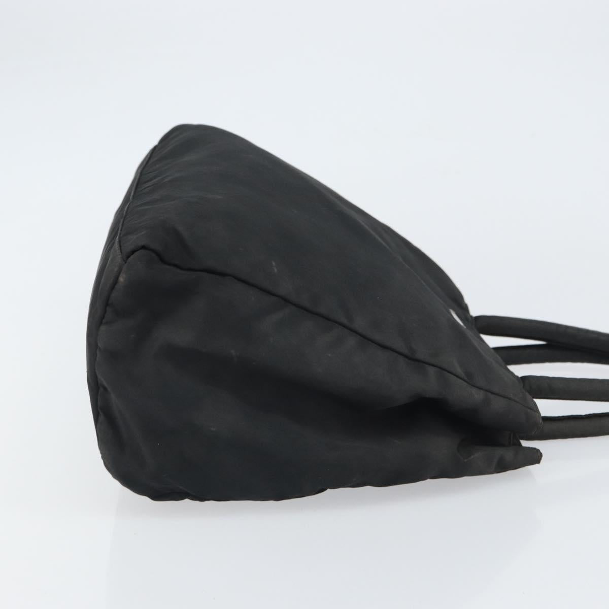 PRADA Hand Bag Nylon Black Auth 161789