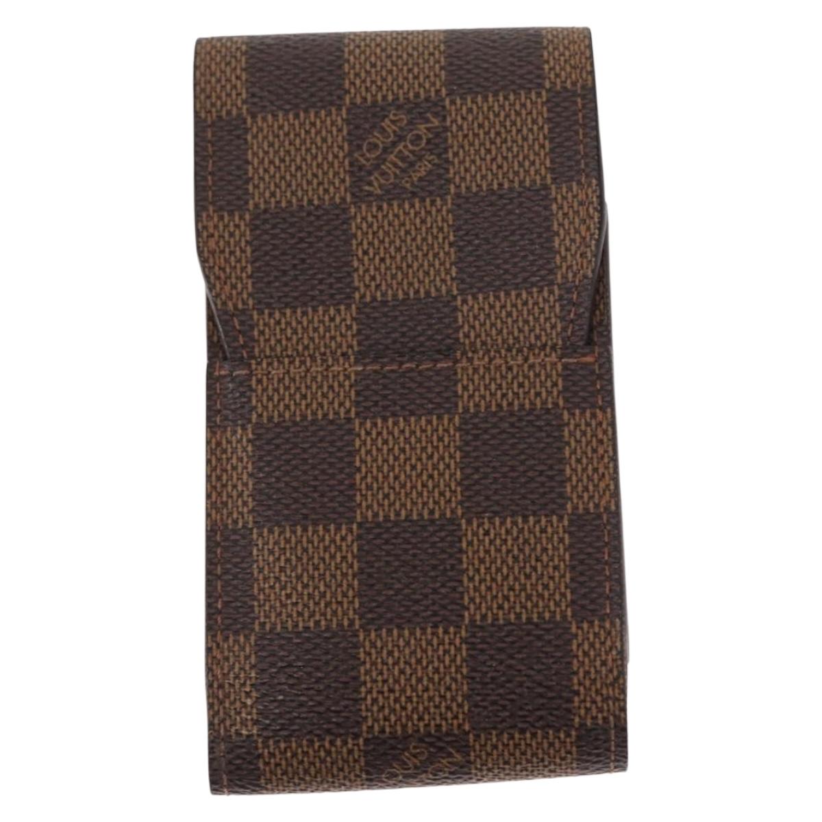LOUIS VUITTON Monogram Damier Ebene Etui Cigarette Case 2 Set LV Auth 161795