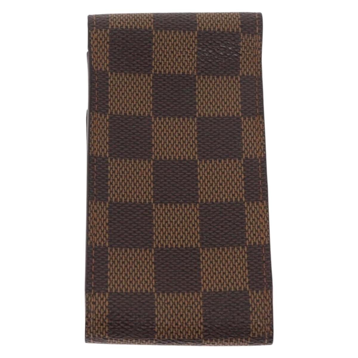 LOUIS VUITTON Monogram Damier Ebene Etui Cigarette Case 2 Set LV Auth 161795