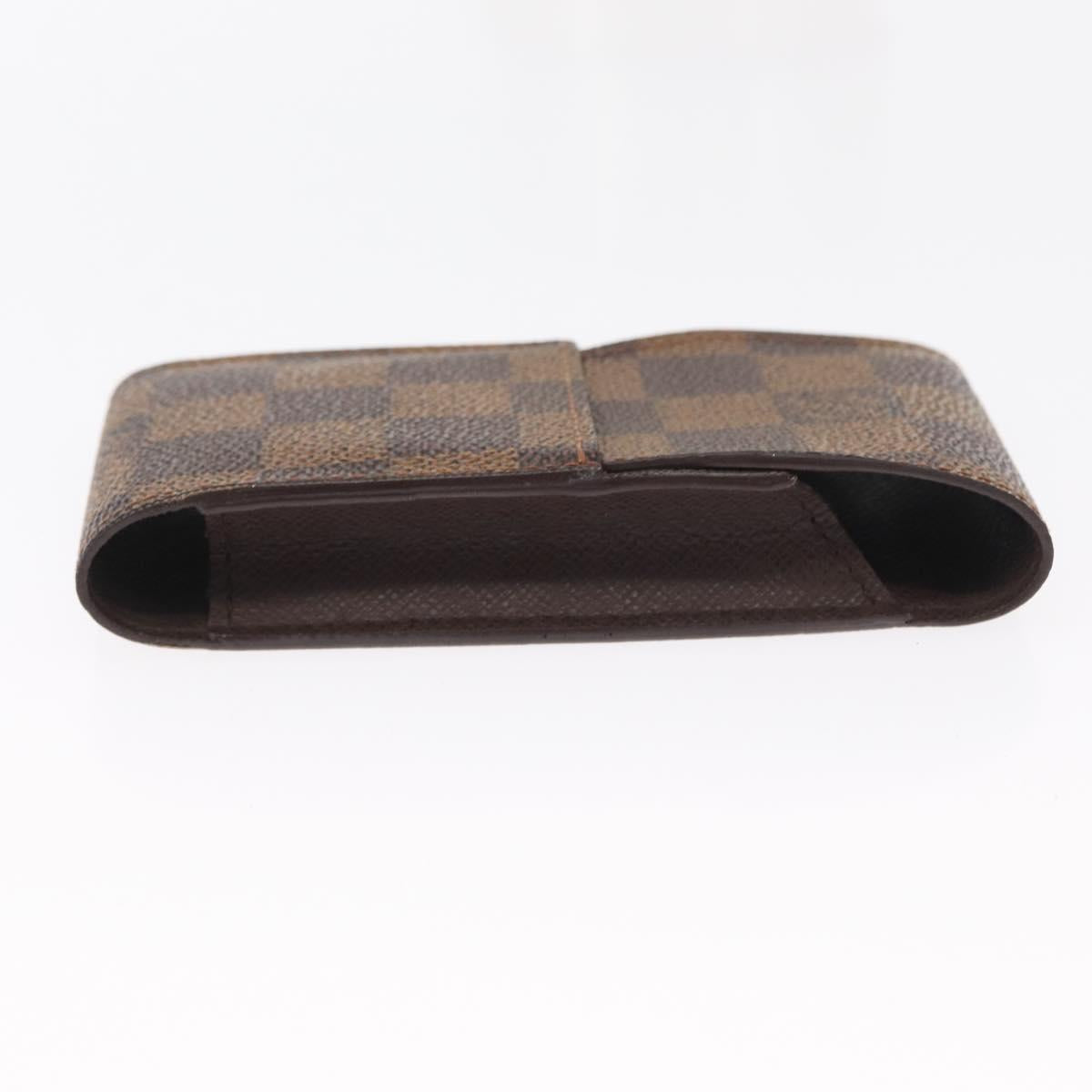 LOUIS VUITTON Monogram Damier Ebene Etui Cigarette Case 2 Set LV Auth 161795