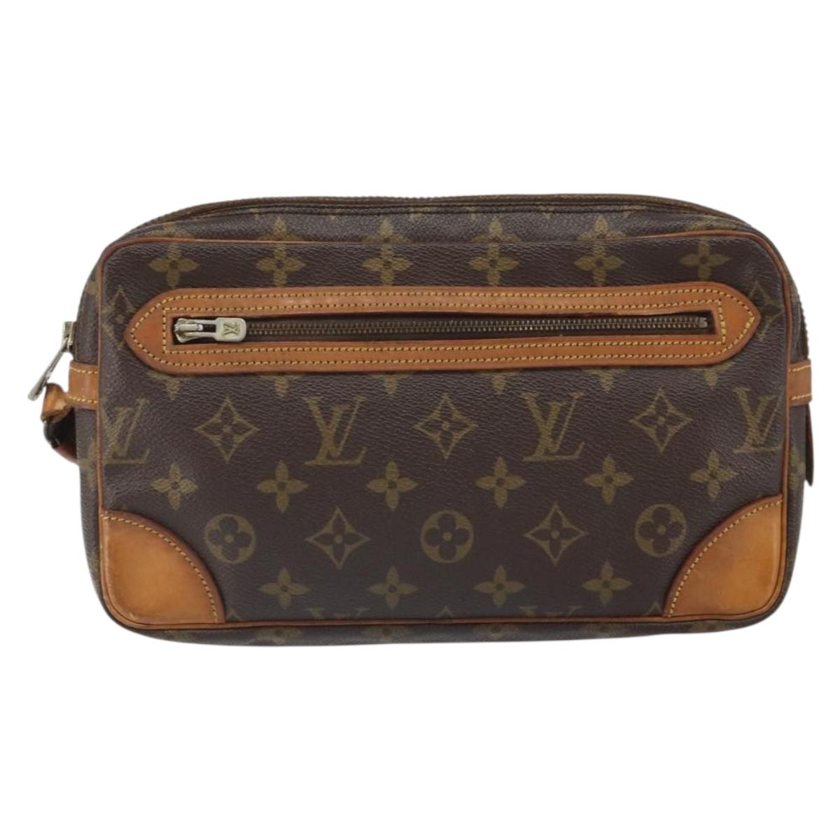 LOUIS VUITTON Monogram Marly Dragonne GM Clutch Bag M51825 LV Auth 161843