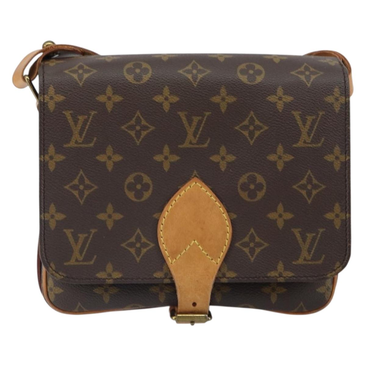 LOUIS VUITTON Monogram Cartouchiere MM Shoulder Bag M51253 LV Auth 161847