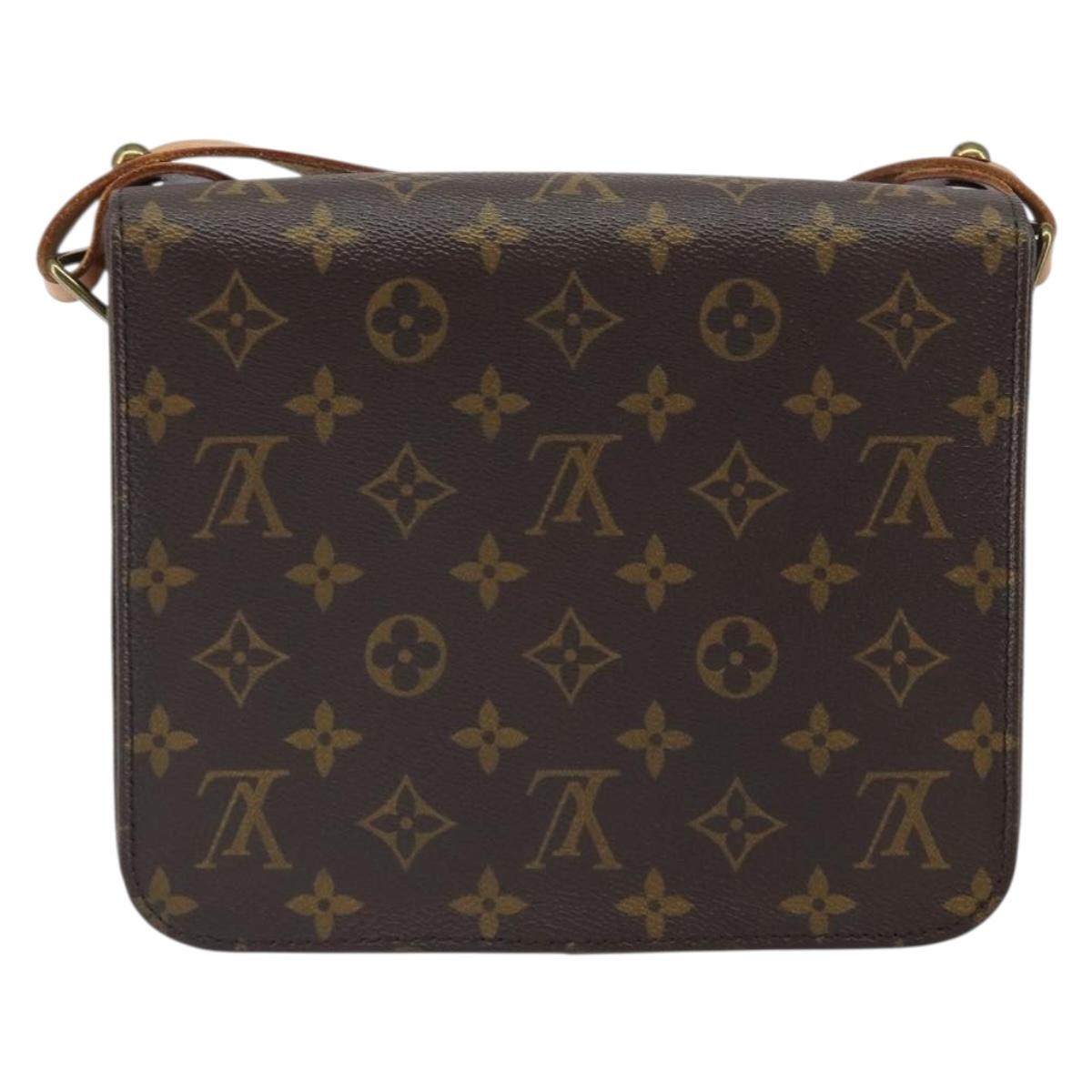 LOUIS VUITTON Monogram Cartouchiere MM Shoulder Bag M51253 LV Auth 161847