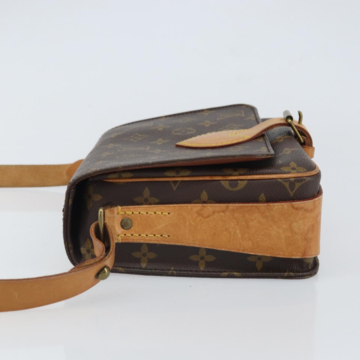 LOUIS VUITTON Monogram Cartouchiere MM Shoulder Bag M51253 LV Auth 161847