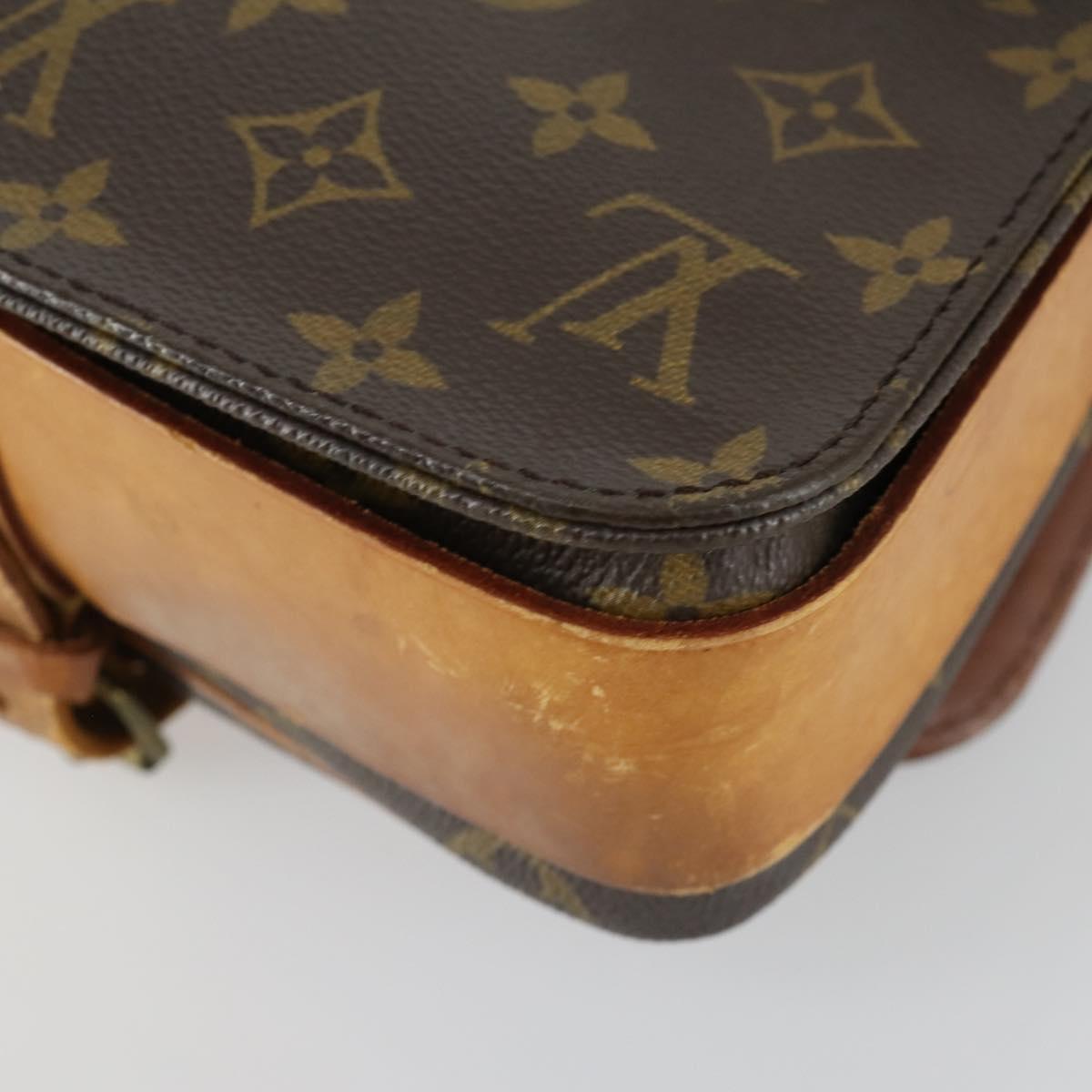 LOUIS VUITTON Monogram Cartouchiere MM Shoulder Bag M51253 LV Auth 161848