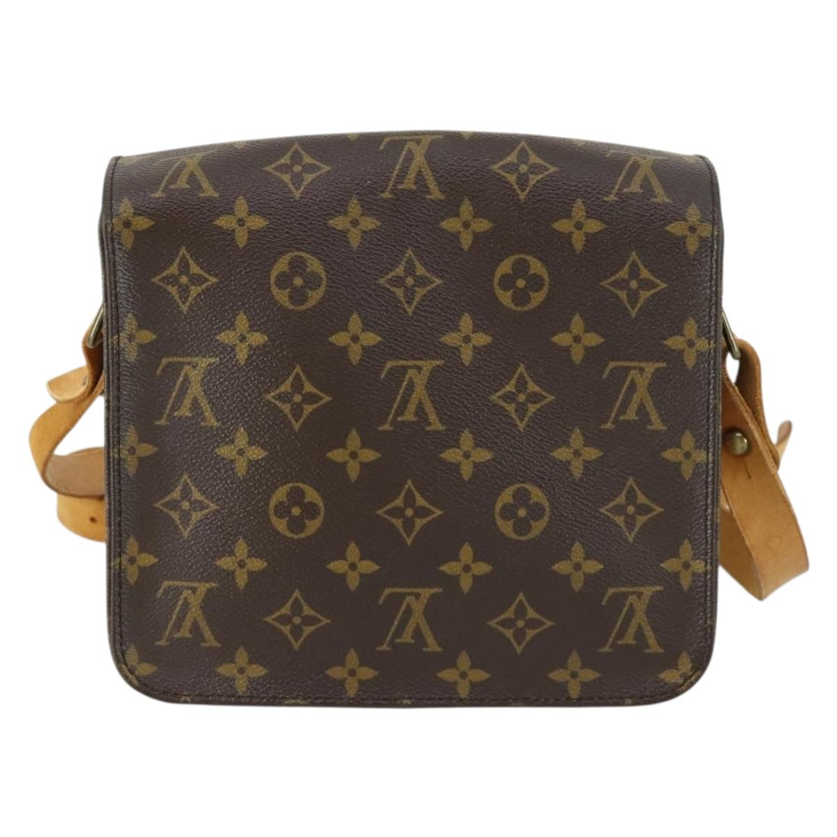 LOUIS VUITTON Monogram Cartouchiere MM Shoulder Bag M51253 LV Auth 161848