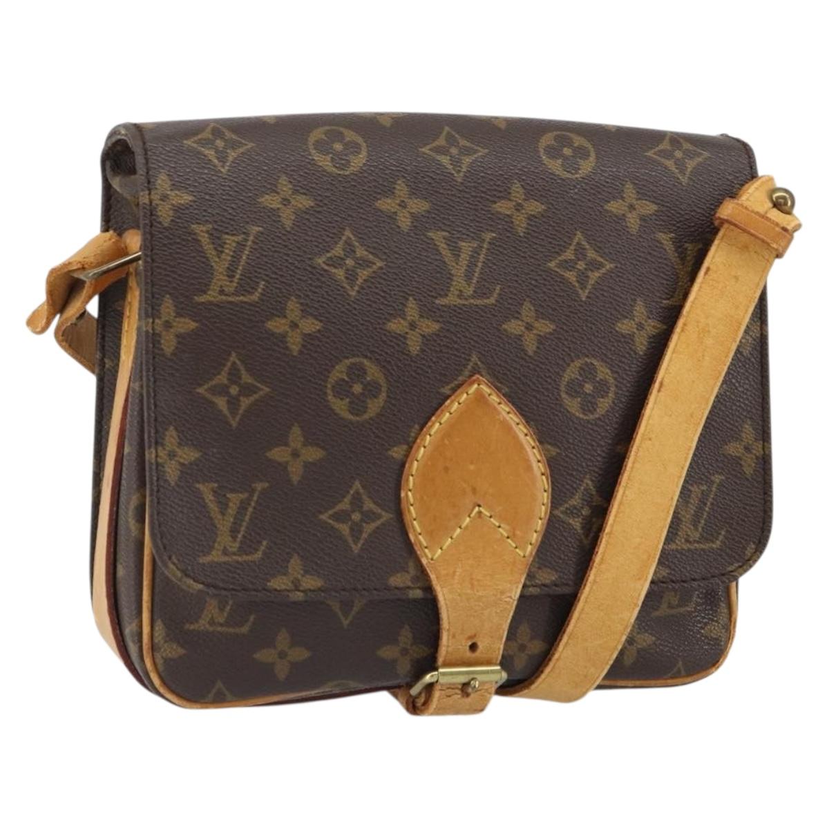 LOUIS VUITTON Monogram Cartouchiere MM Shoulder Bag M51253 LV Auth 161849