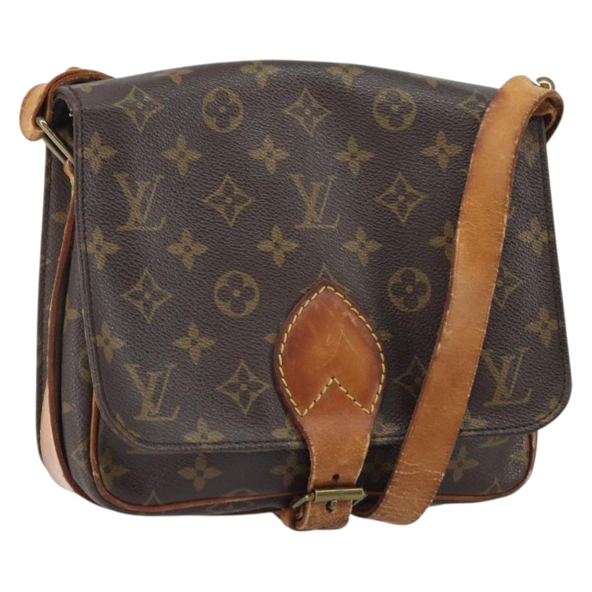 LOUIS VUITTON Monogram Cartouchiere MM Shoulder Bag M51253 LV Auth 161850