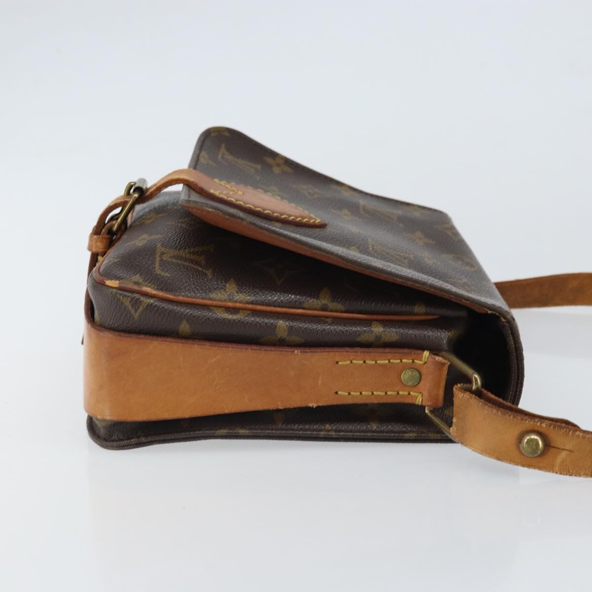 LOUIS VUITTON Monogram Cartouchiere MM Shoulder Bag M51253 LV Auth 161850