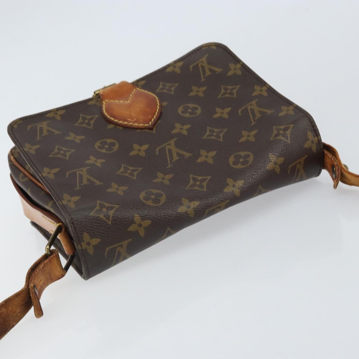LOUIS VUITTON Monogram Cartouchiere MM Shoulder Bag M51253 LV Auth 161850