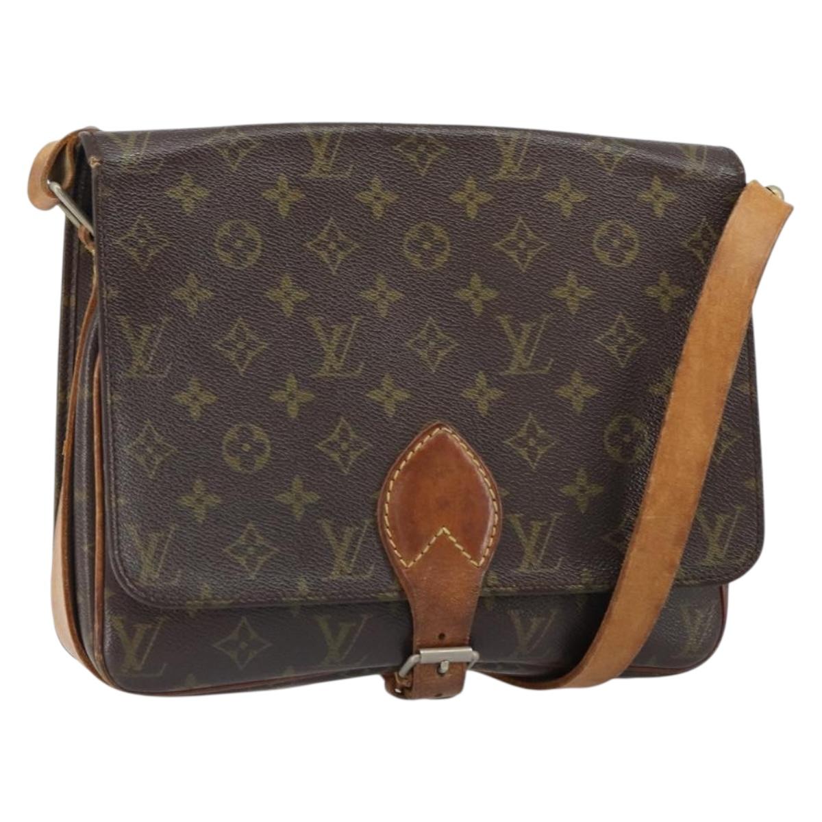 LOUIS VUITTON Monogram Cartouchiere GM Shoulder Bag Vintage M51252 Auth 161851