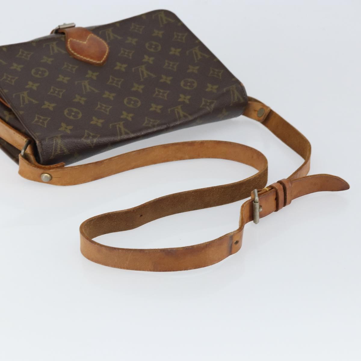 LOUIS VUITTON Monogram Cartouchiere GM Shoulder Bag Vintage M51252 Auth 161851