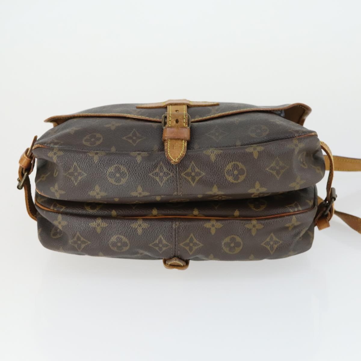 LOUIS VUITTON Monogram Saumur 30 Shoulder Bag M42256 LV Auth 161867