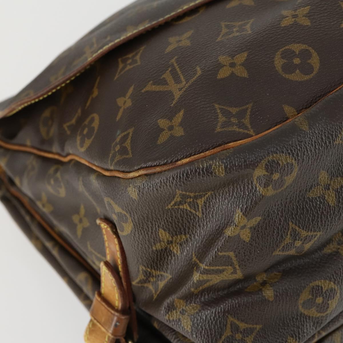LOUIS VUITTON Monogram Saumur 35 Shoulder Bag M42254 LV Auth 161870