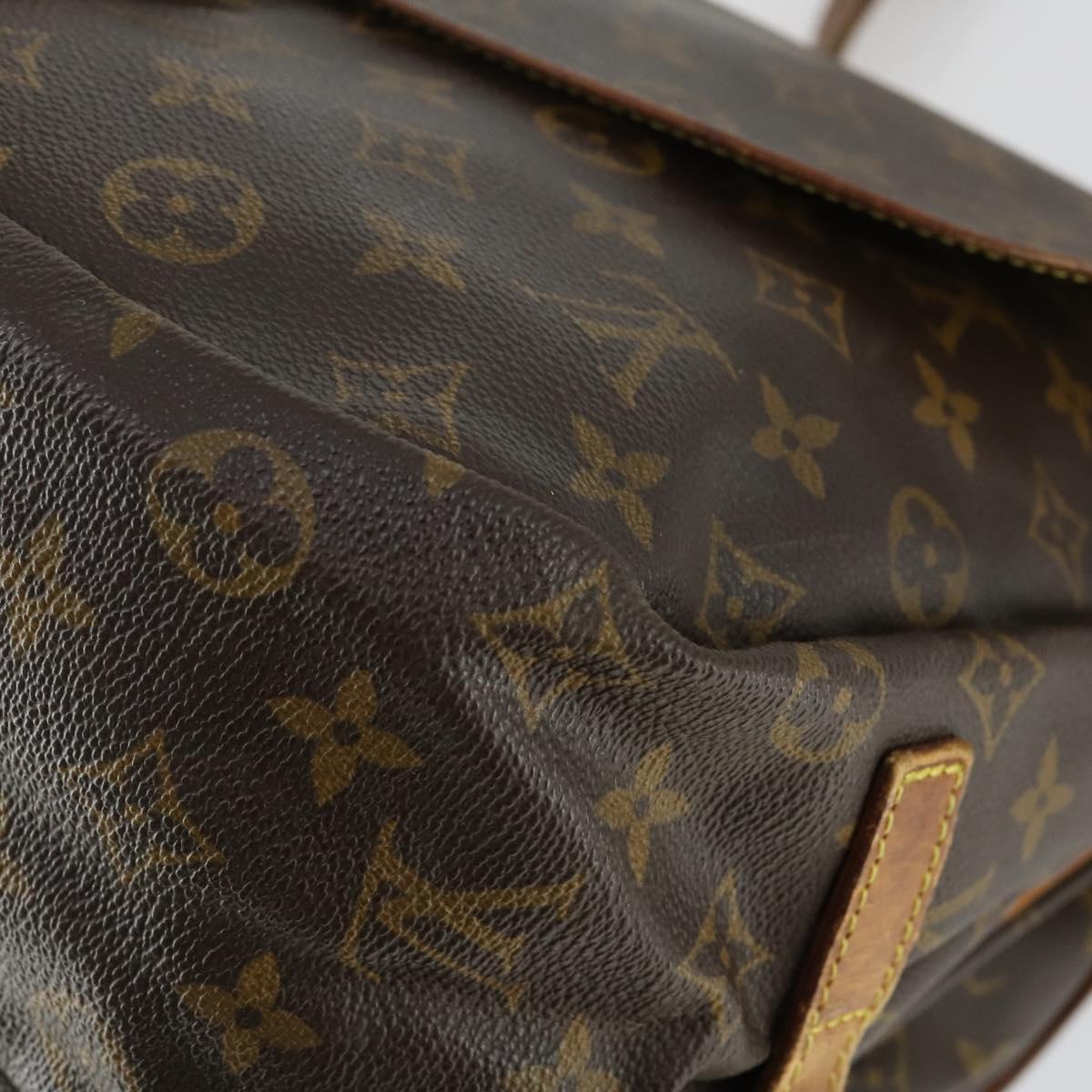 LOUIS VUITTON Monogram Saumur 35 Shoulder Bag M42254 LV Auth 161870