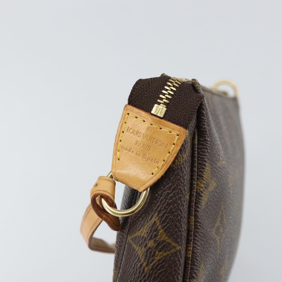 LOUIS VUITTON Monogram Pochette Accessoires Pouch M51980 LV Auth 161878