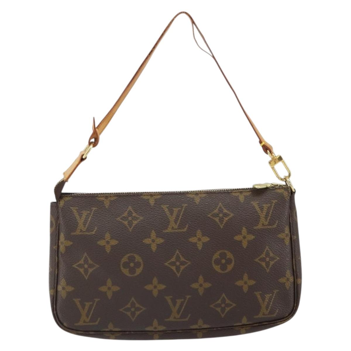 LOUIS VUITTON Monogram Pochette Accessoires Pouch M51980 LV Auth 161878