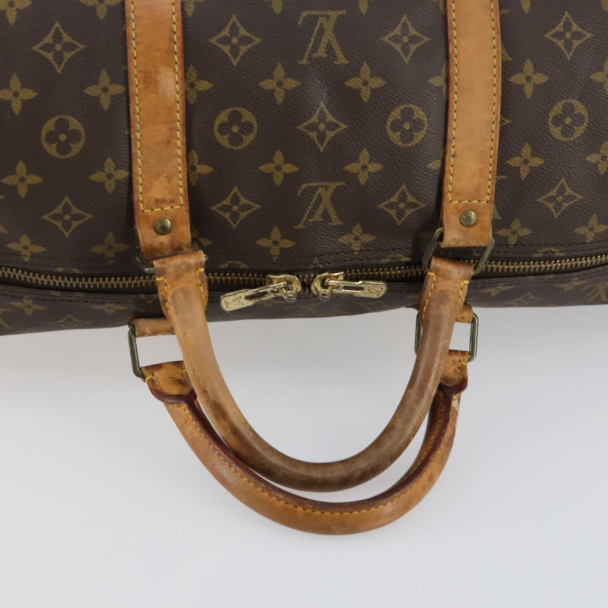LOUIS VUITTON Monogram Keepall 60 Boston Bag M41422 LV Auth 161886