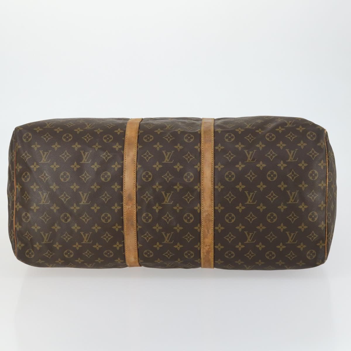 LOUIS VUITTON Monogram Keepall 60 Boston Bag M41422 LV Auth 161886