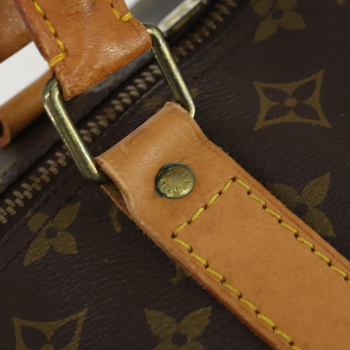 LOUIS VUITTON Monogram Keepall 60 Boston Bag M41422 LV Auth 161887
