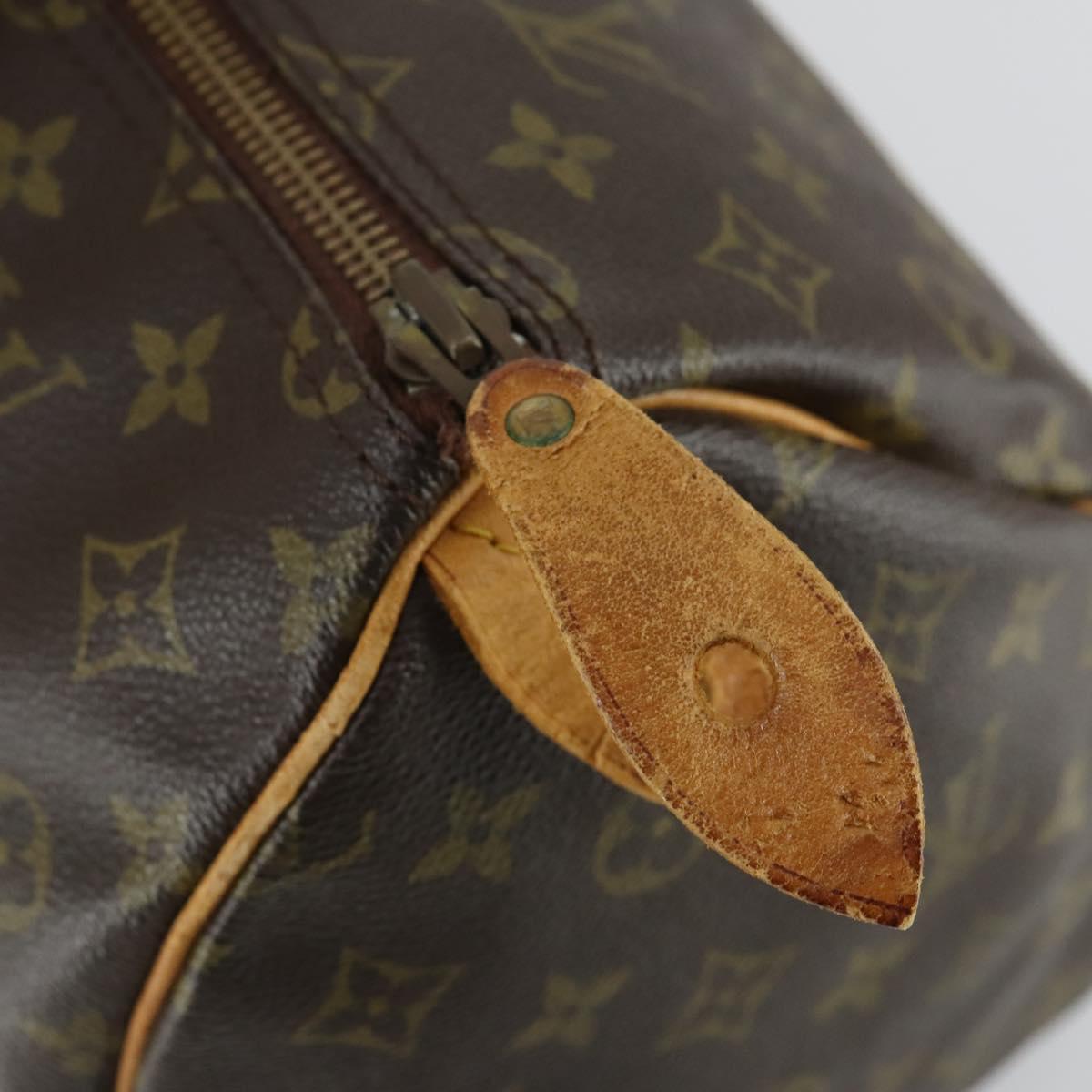 LOUIS VUITTON Monogram Speedy 35 Hand Bag M41524 LV Auth 161894