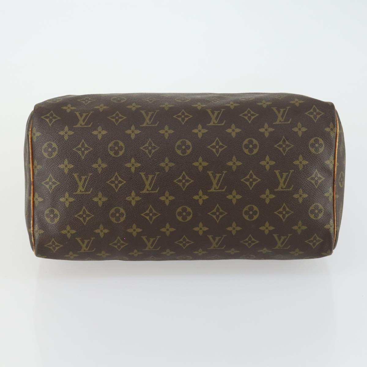 LOUIS VUITTON Monogram Speedy 35 Hand Bag M41524 LV Auth 161894