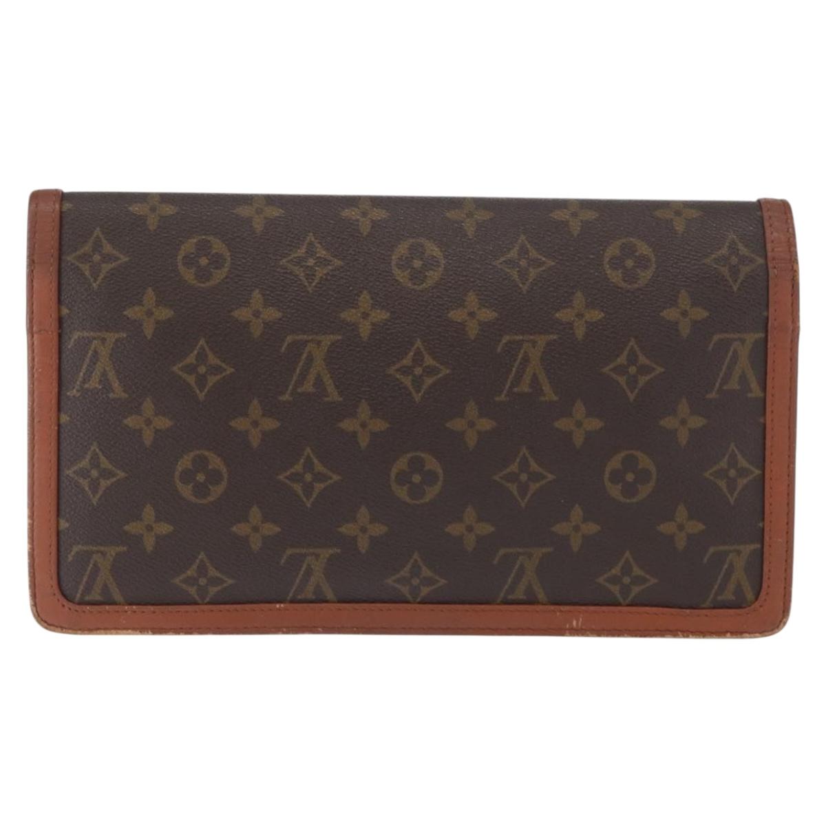 LOUIS VUITTON Monogram Pochette Dam GM Clutch Bag M51810 LV Auth 161898