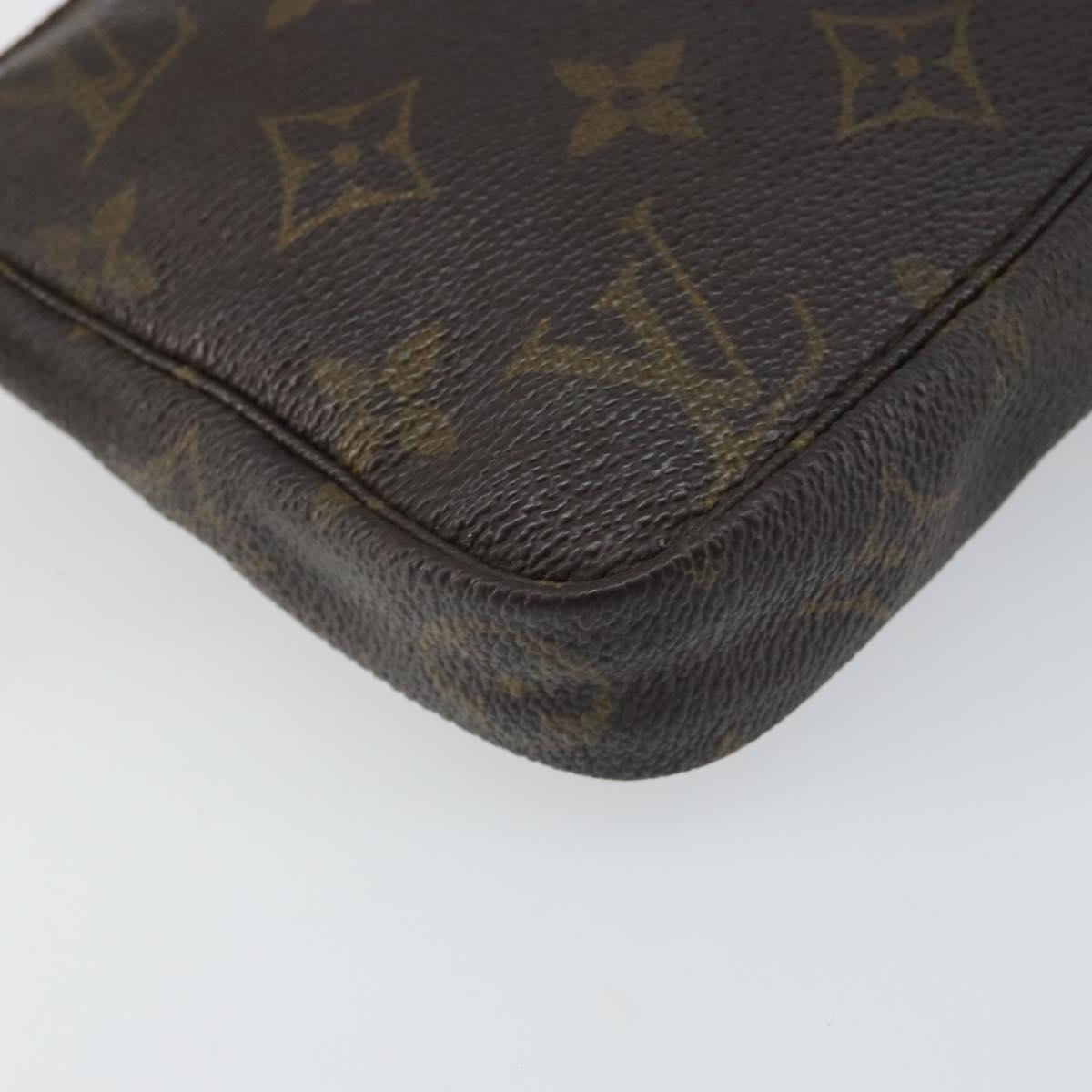 LOUIS VUITTON Monogram Pochette Accessoires Pouch M51980 LV Auth 161900