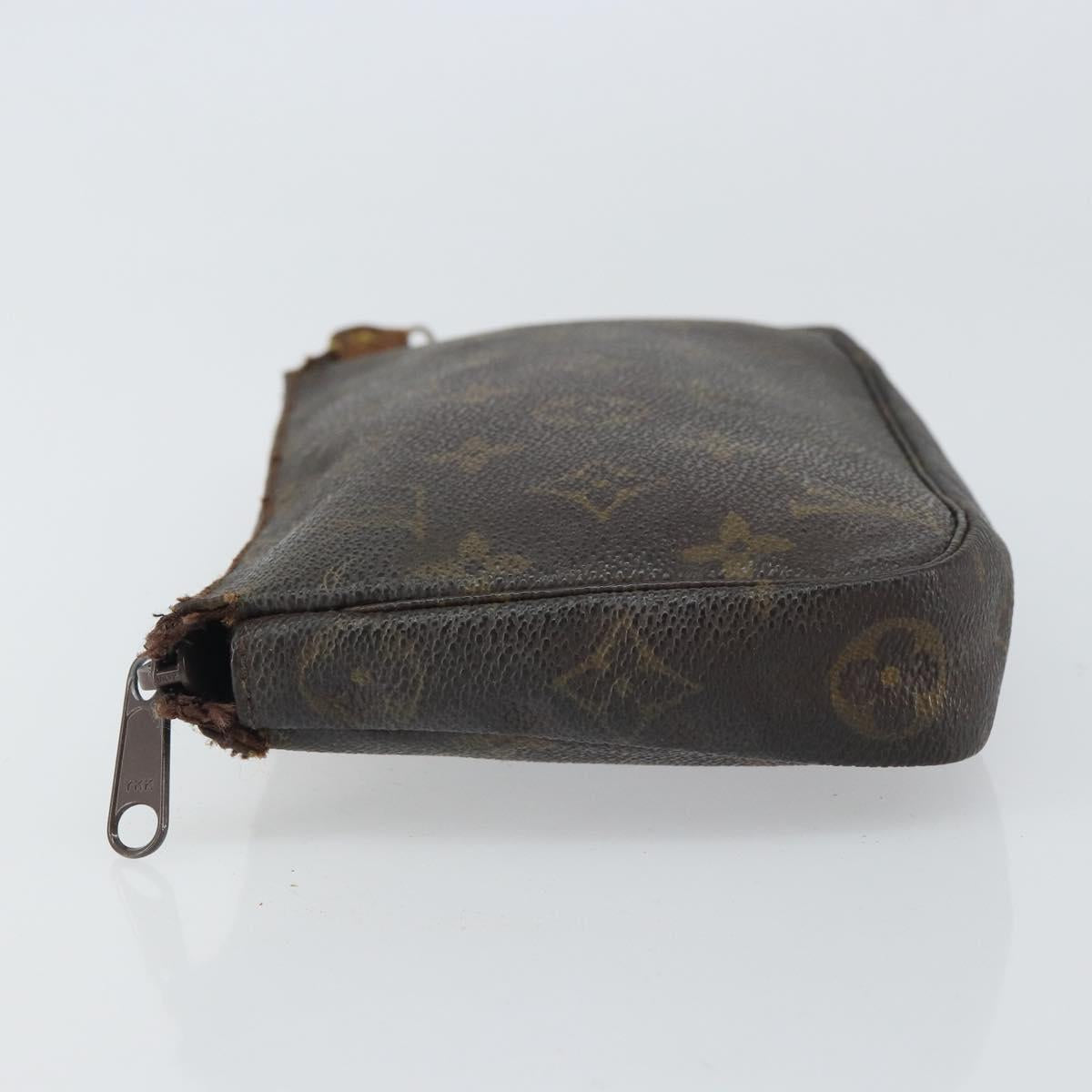 LOUIS VUITTON Monogram Pochette Accessoires Pouch M51980 LV Auth 161900
