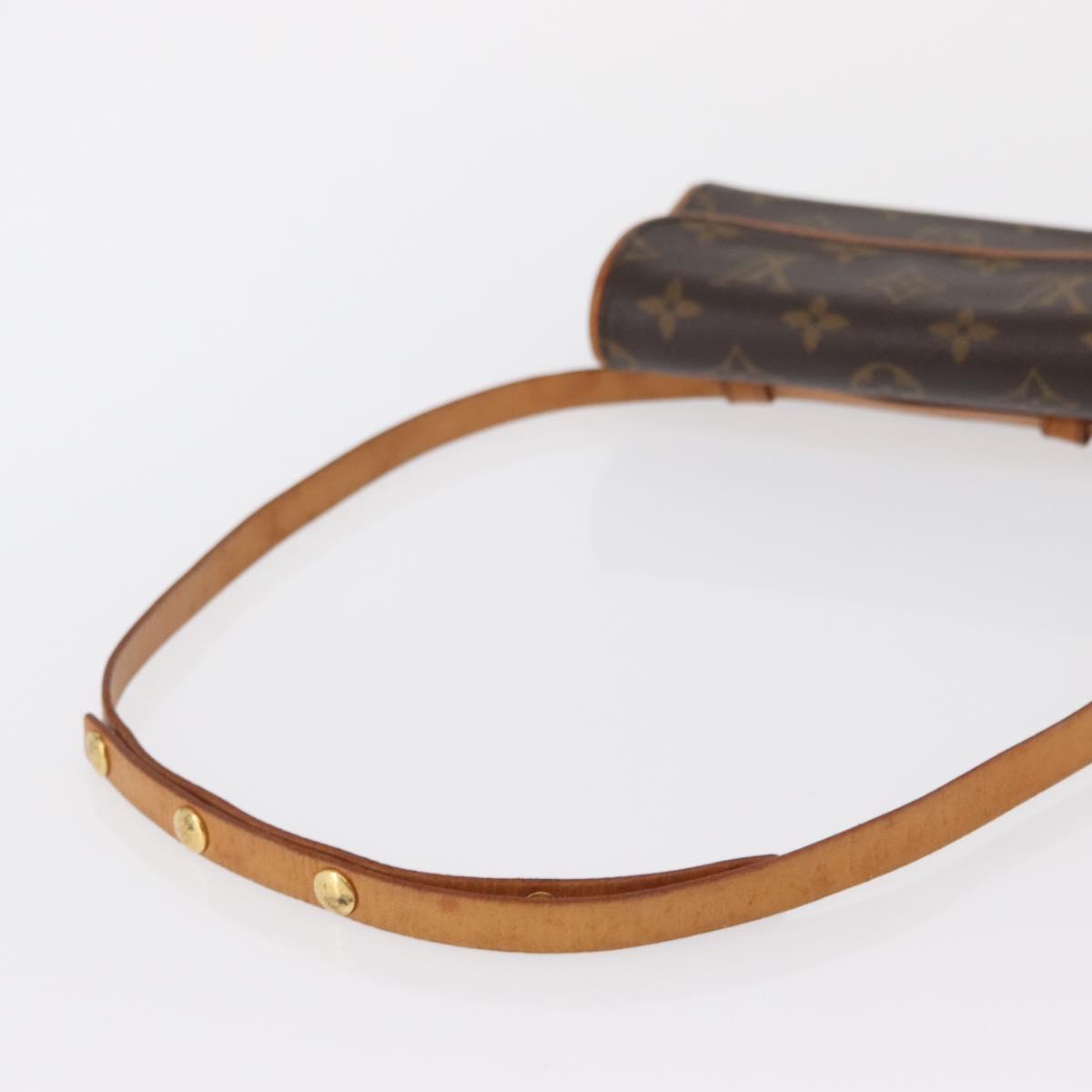 LOUIS VUITTON Monogram Pochette Florentine Waist bag M51855 LV Auth 161904