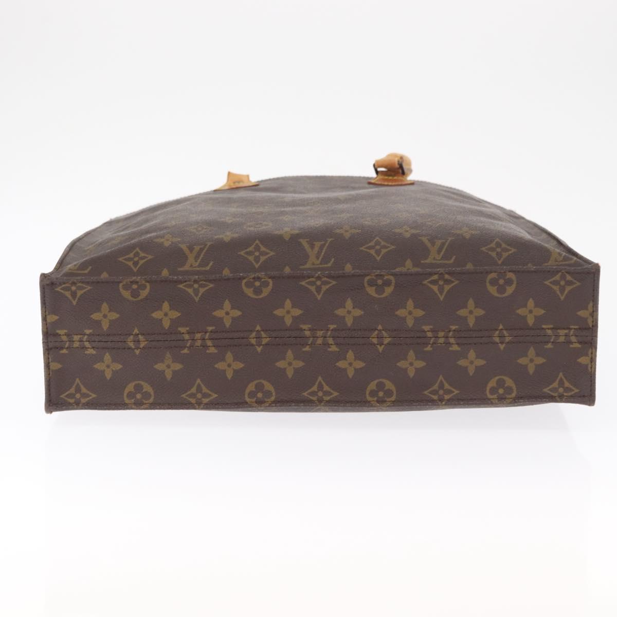 LOUIS VUITTON Monogram Sac Plat Hand Bag M51140 LV Auth 161922