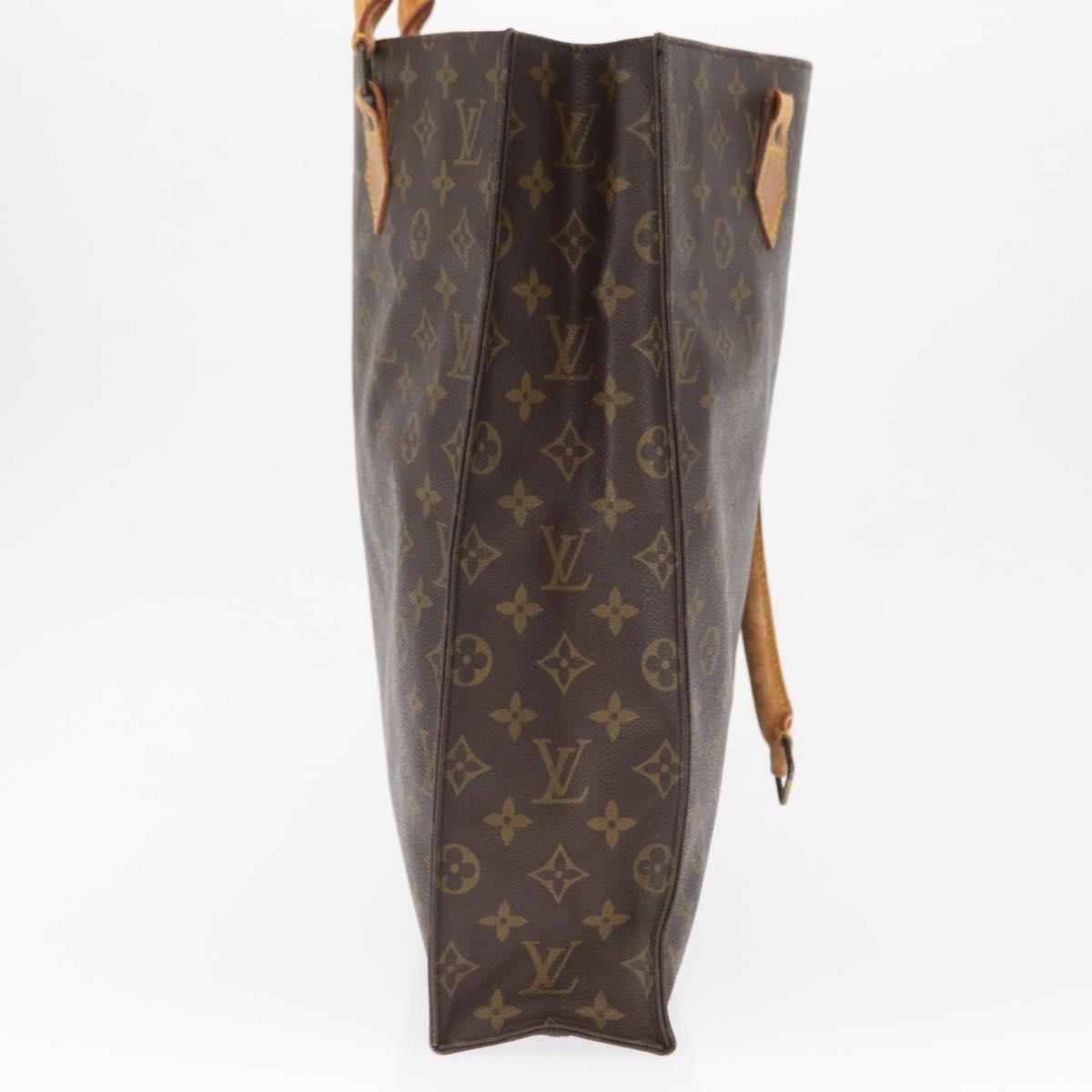 LOUIS VUITTON Monogram Sac Plat Hand Bag M51140 LV Auth 161922
