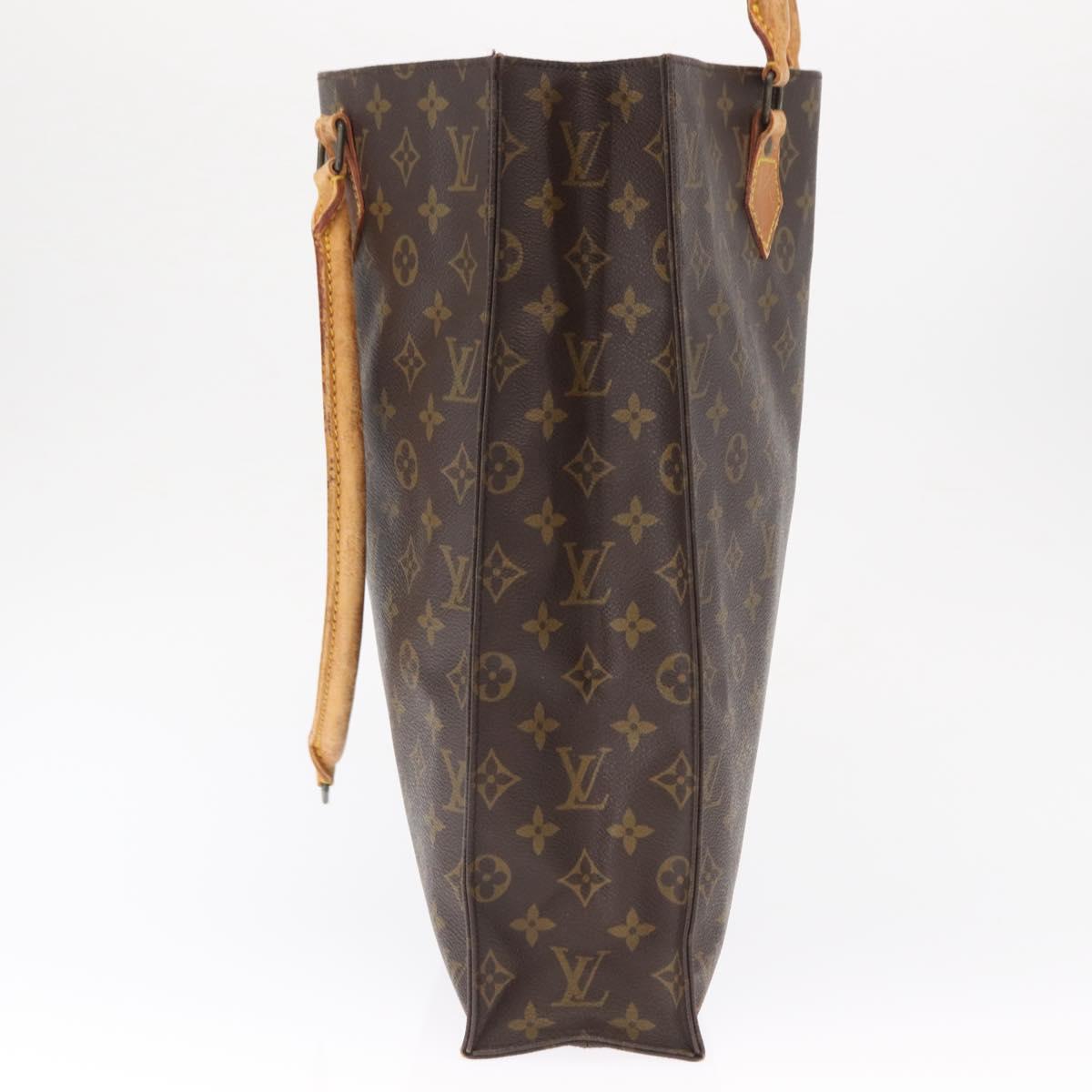 LOUIS VUITTON Monogram Sac Plat Hand Bag M51140 LV Auth 161922