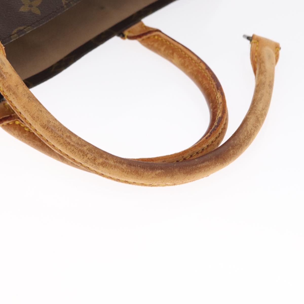 LOUIS VUITTON Monogram Sac Plat Hand Bag M51140 LV Auth 161922
