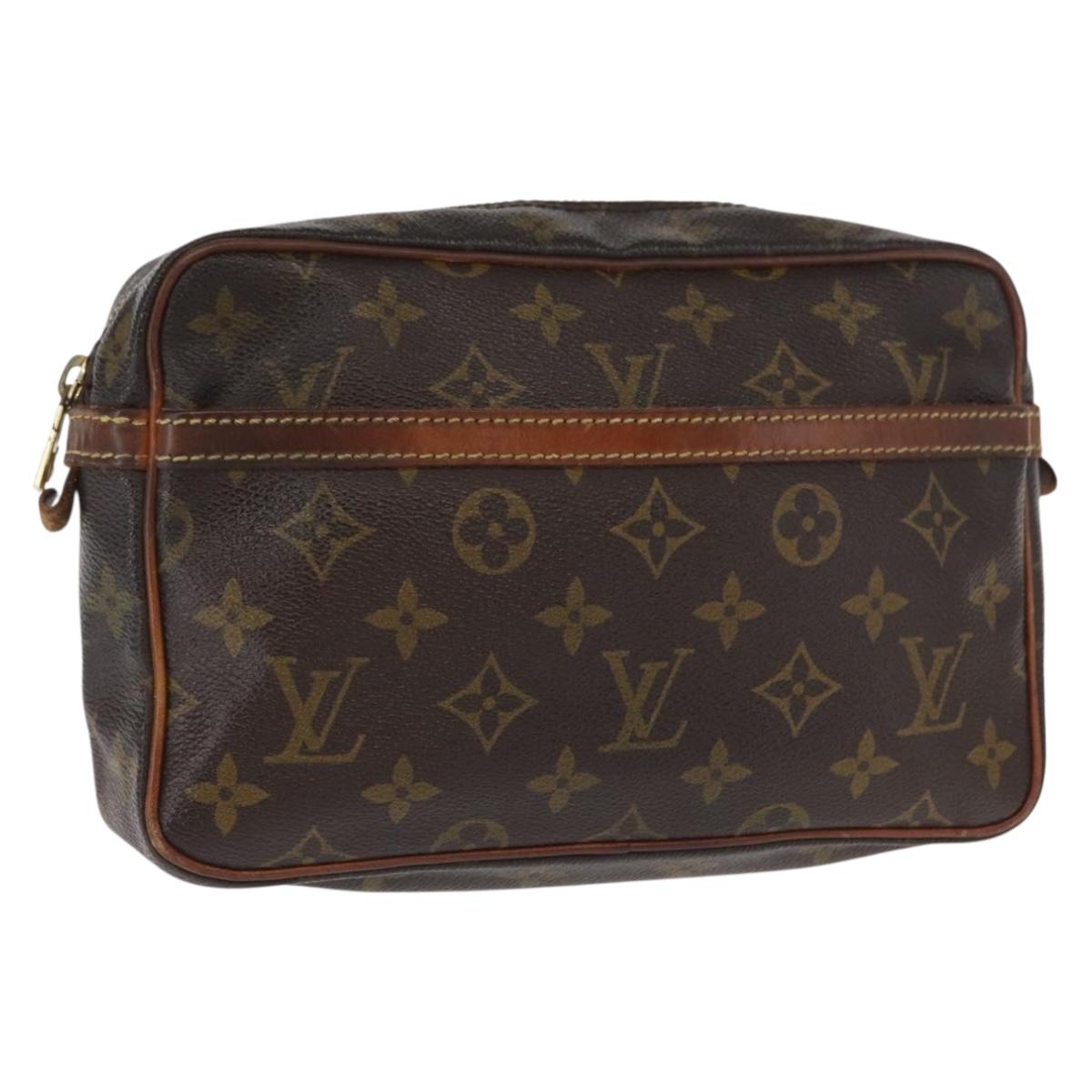 LOUIS VUITTON Monogram Compiegne 23 Clutch Bag M51847 LV Auth 161946