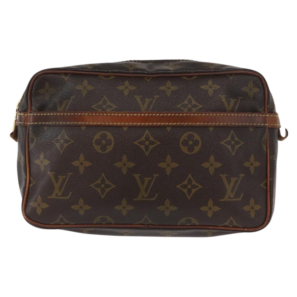LOUIS VUITTON Monogram Compiegne 23 Clutch Bag M51847 LV Auth 161946