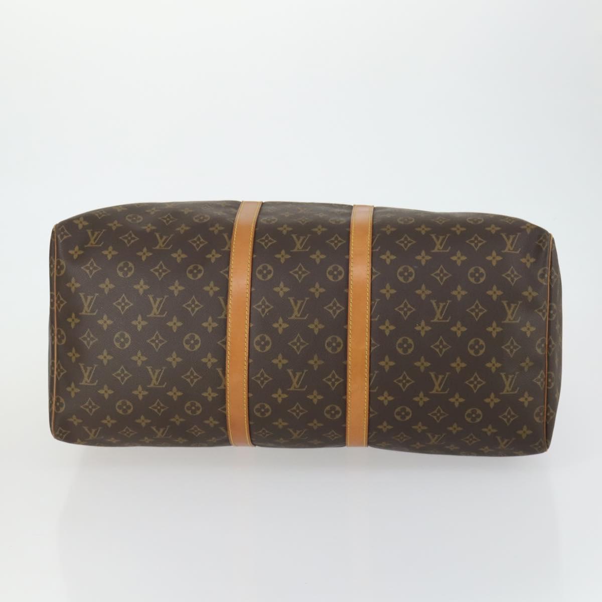 LOUIS VUITTON Monogram Keepall 55 Boston Bag M41424 LV Auth 161974