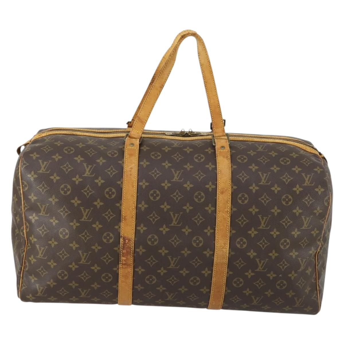 LOUIS VUITTON Monogram Sac Souple 55 Boston Bag M41622 LV Auth 161975