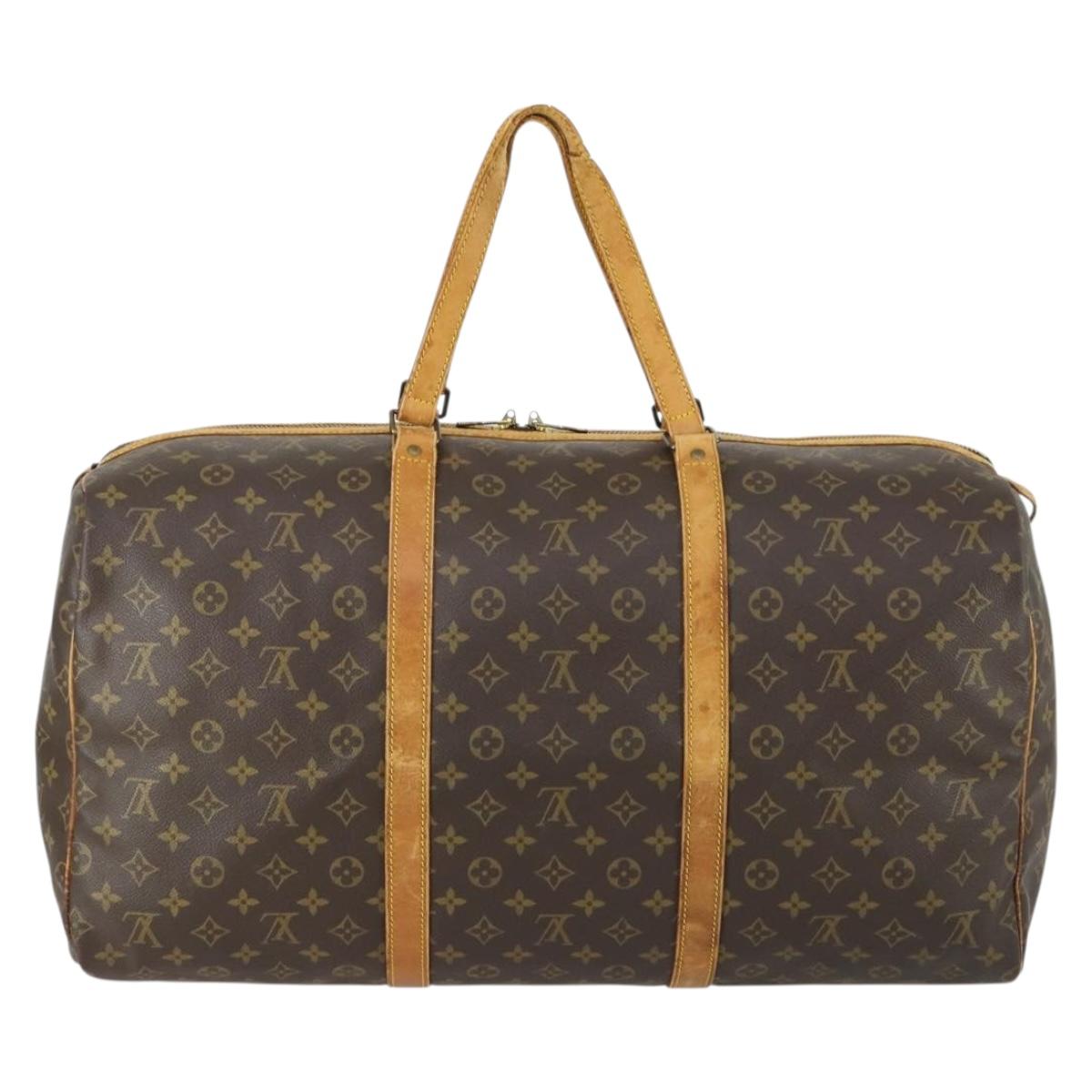 LOUIS VUITTON Monogram Sac Souple 55 Boston Bag M41622 LV Auth 161975