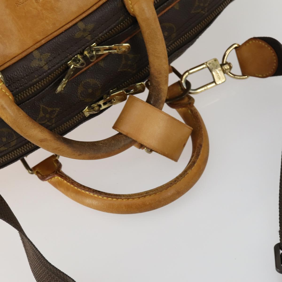 LOUIS VUITTON Monogram Alize de Poche Boston Bag 2way M41392 LV Auth 161996
