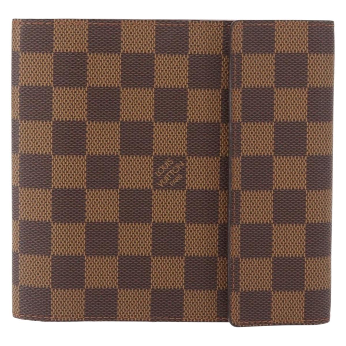 LOUIS VUITTON Damier Ebene CD case Pouch LV Auth 162005