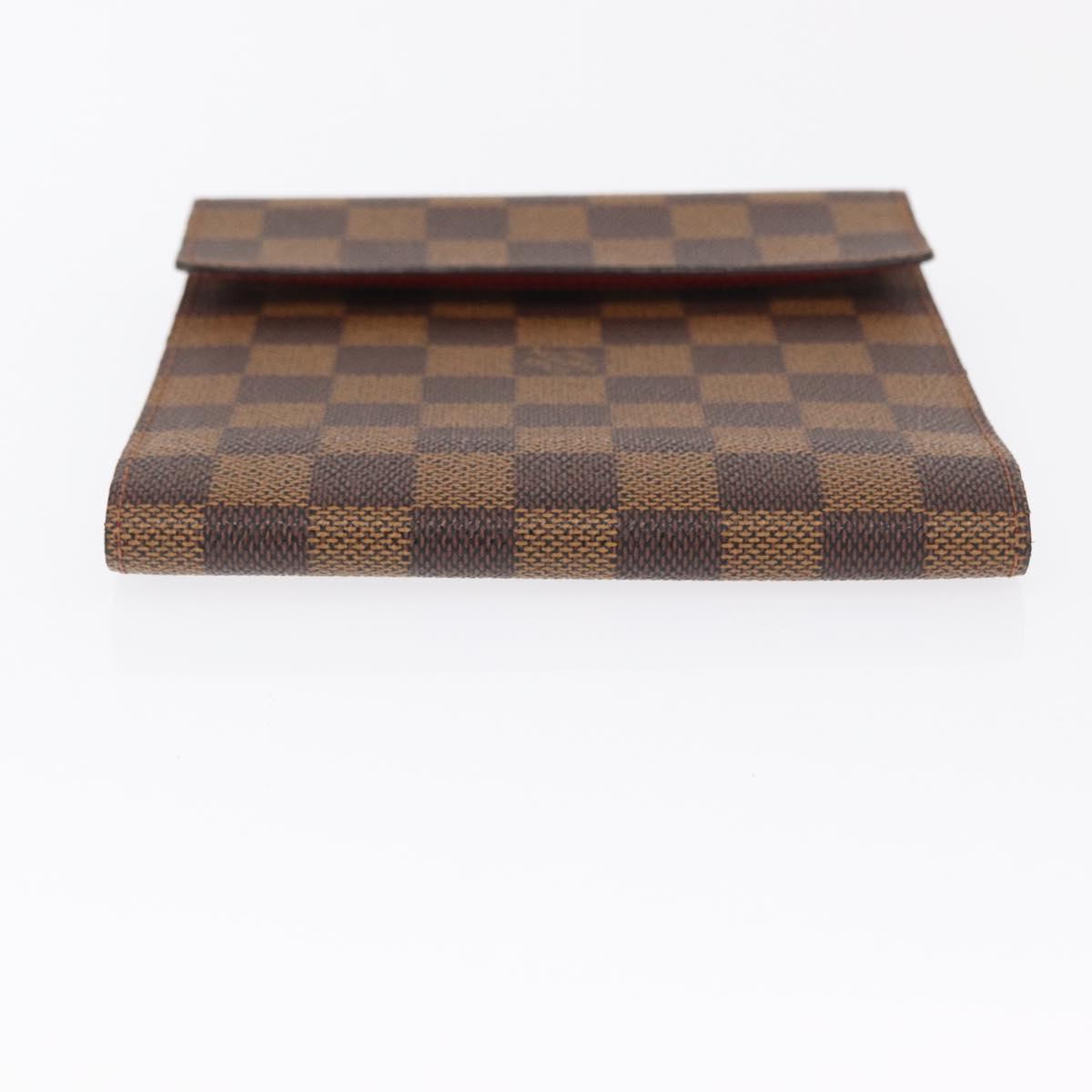 LOUIS VUITTON Damier Ebene CD case Pouch LV Auth 162005